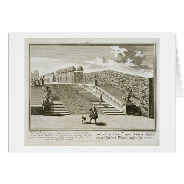 Los pasos a la terraza del jardín, palacio del (Anverso (Horizontal))