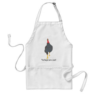 Los pavos son frescos, los delantales del