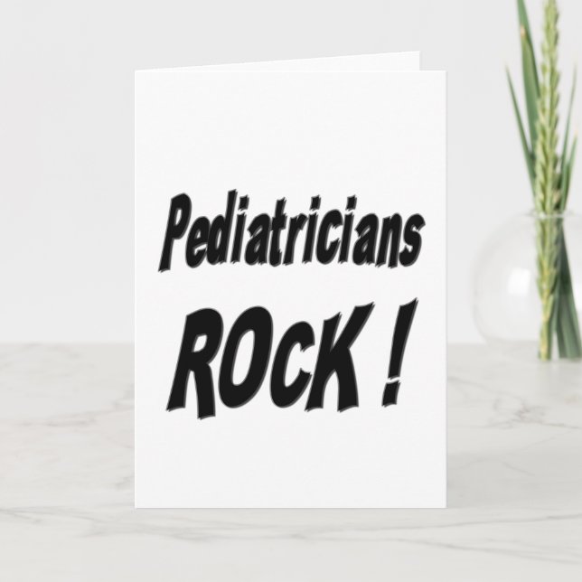 ¡Los pediatras rompen! Tarjeta mediana (Anverso)