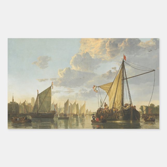Los pegatinas de Cuyp's The Maas (Anverso)