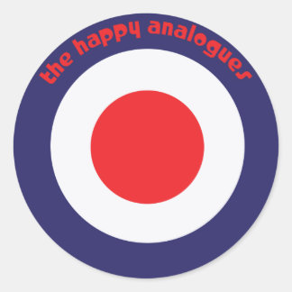 Los pegatinas de Happy Analogs Bullseye