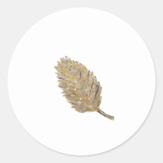 Los Pegatinas de la hoja de oro - En blanco