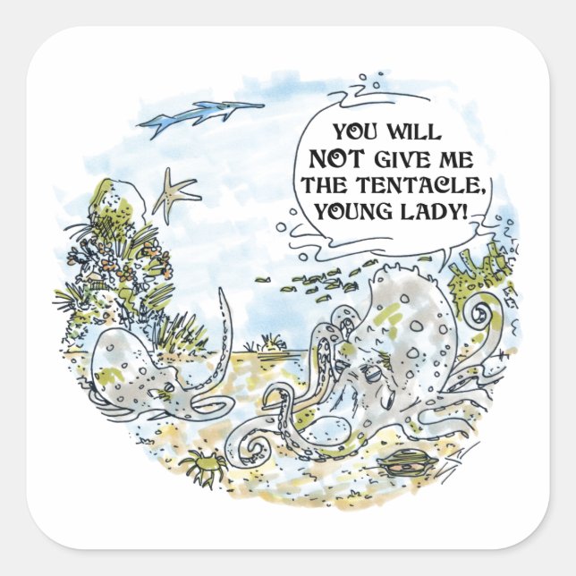 Los pegatinas de la plaza Tentacle (Anverso)