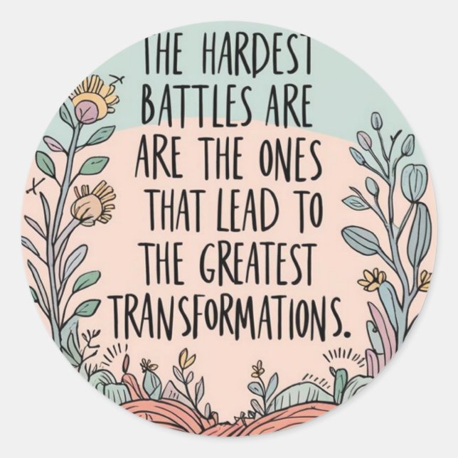 Los Pegatinas de las batallas más difíciles (Anverso)