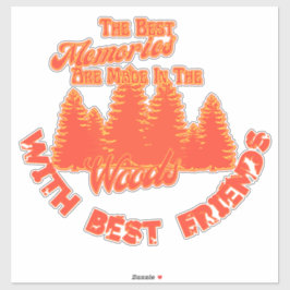 Los Pegatinas de los Recuerdos de Camping de los 7