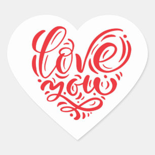 Los Pegatinas del corazón te aman