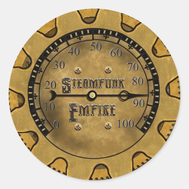 Los Pegatinas del Imperio Steampunk (Anverso)