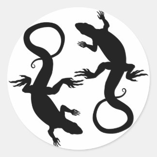 Los pegatinas del lagarto refrescan a los