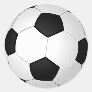 los pegatinas redondos del fútbol de 3 pulgadas a