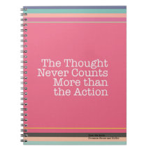 Los pensamientos nunca cuentan más que el cuaderno