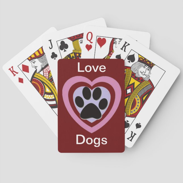 Los perros de amor jugando cartas (Reverso)