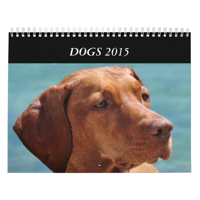 Los perros de todos sazonan el calendario 2015 (Tapa)