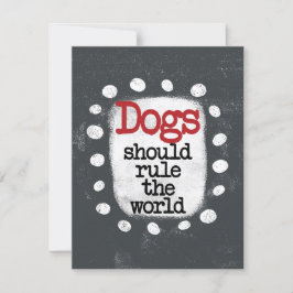 Los Perros Deberían Gobernar La Tarjeta De Saludo