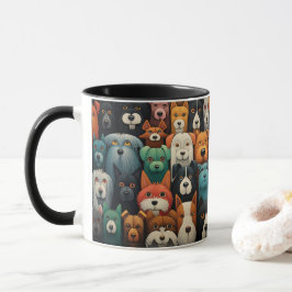 Los perros hacen la mejor copa de café colorida de