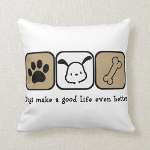 Los perros hacen una buena mejor almohada 16x16 de