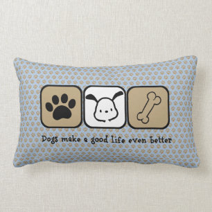 Los perros hacen una buena mejor almohada de tiro