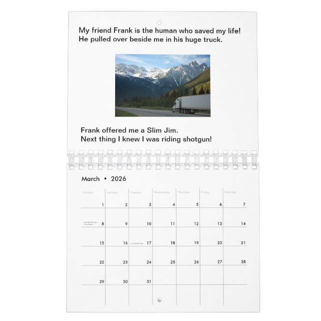 Los perros nunca abandonan el calendario de los li (Mar 2026)