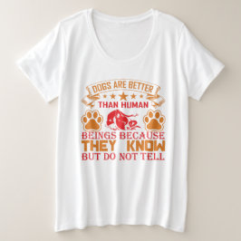 Los perros son camisetas de mejor tamaño más grand