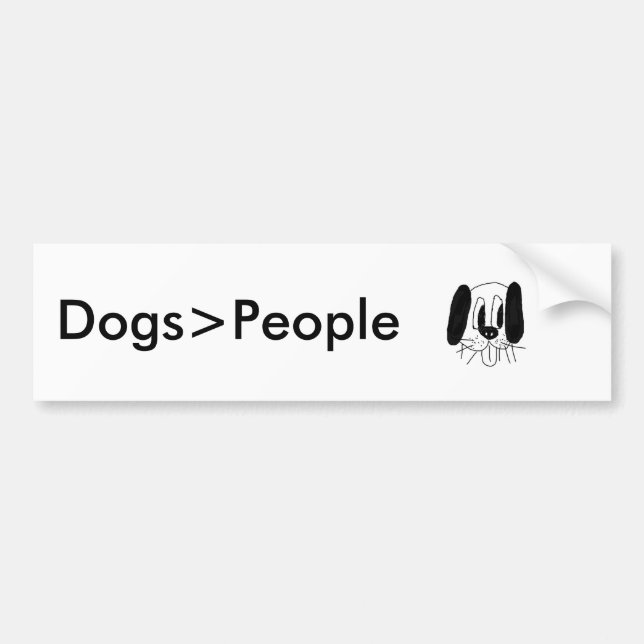 ¡Los perros son gran pegatina para el parachoques! (Frente)