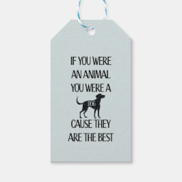 Los perros son los mejores - etiqueta de regalo