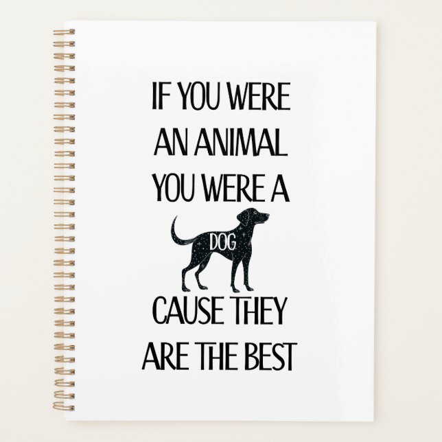 Los perros son los mejores - Planificador (Anverso)