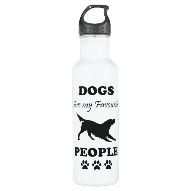 Los perros son mi botellas de agua favoritas (Anverso)