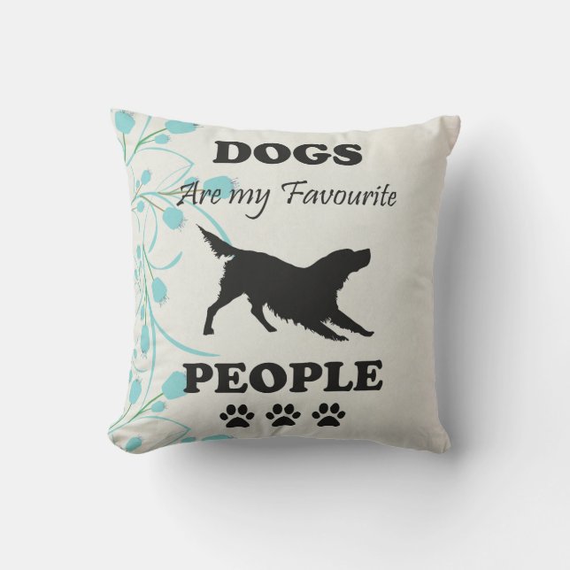 Los perros son mi Cojín decorativo favorito (Anverso)