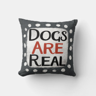Los perros son un verdadero Cojín decorativo