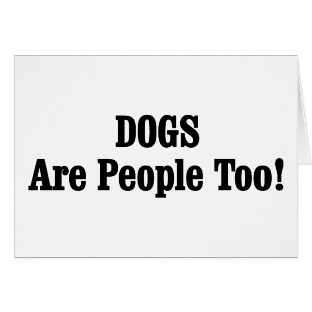 ¡Los PERROS también son personas! (Anverso (Horizontal))