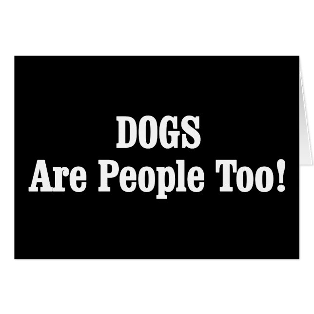 ¡Los PERROS también son personas! (Anverso (Horizontal))