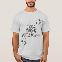 Los perros traen una camiseta de abundancia