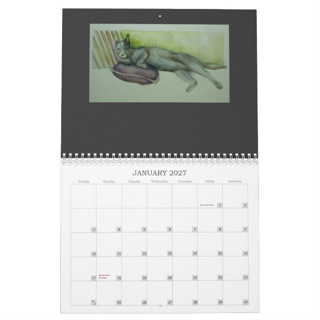 Los perros viven aquí - el calendario 2012 (Jan 2027)