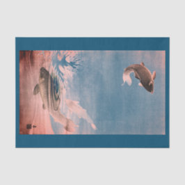 Los PESCADOS QUE SALTAN EN papel seda del AGUA