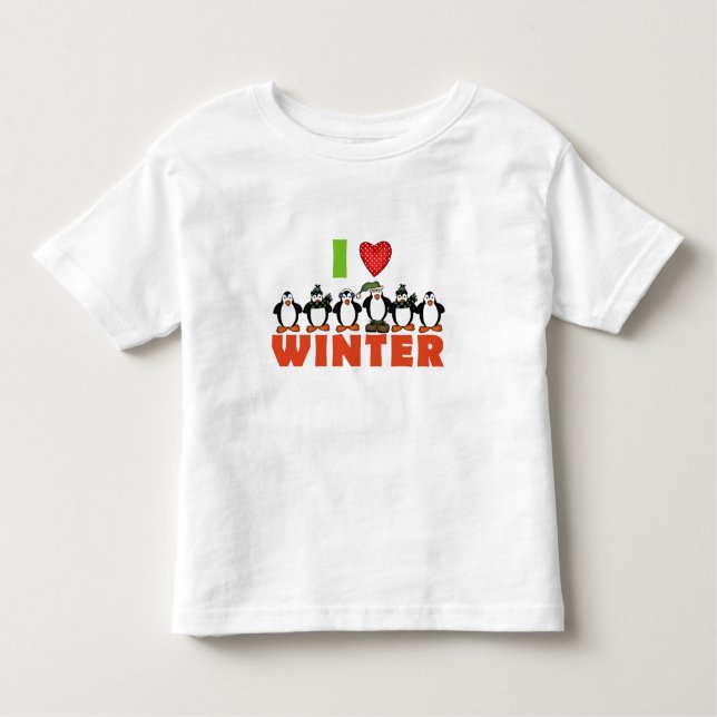 Los pingüinos aman camisetas de invierno y regalos (Anverso)