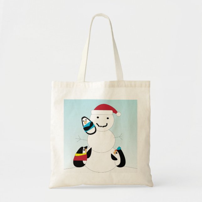 Los pingüinos construyen una bolsa de nieve (Frente)