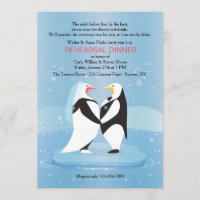 Los pingüinos en la invitación al amor
