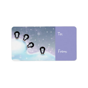 Los pingüinos se divirtieron con las etiquetas de 