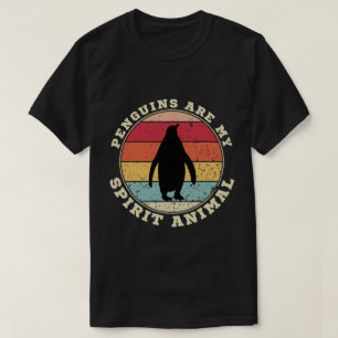 Los pingüinos son mi camiseta animal espiritual