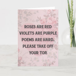 Los poemas son duros - tarjeta El día de San Valen