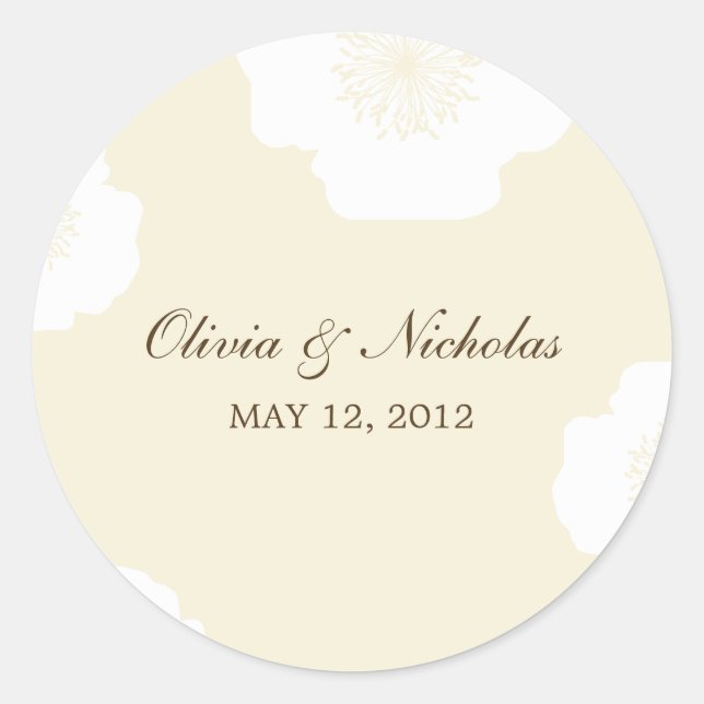 Los Poppies Modernos favorecen a los Pegatinas - A (Anverso)