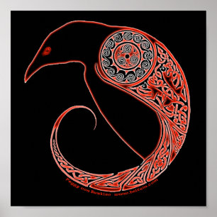 Los Posters celtas de Morrigan Raven
