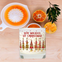 Los primeros Navidades del bebé son copos de nieve