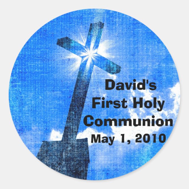 Los primeros Pegatinas de la Santa Comunión de Dav (Anverso)