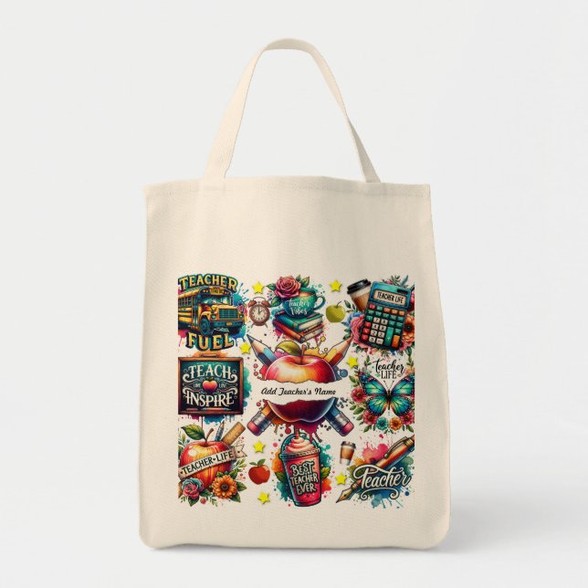 Los profesores personalizan el regalo de la bolsa  (Frente)