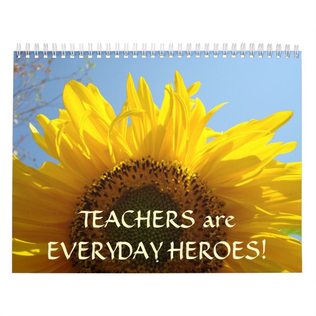LOS PROFESORES son HÉROES COTIDIANOS! Calendario F (Tapa)