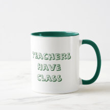 Los profesores tienen taza de café de la clase