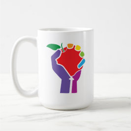Los profesores unieron la taza del arco iris