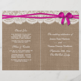 Los programas de colección de Bodas Rustic Pink Bo