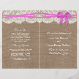 Los programas de colección de Bodas Rustic Pink Bo