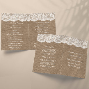 Los programas de colecta de Bodas Burlap & Lace